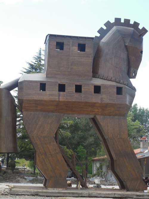 Trojan Horse Trojan Troy Wooden Horse Homer Horse