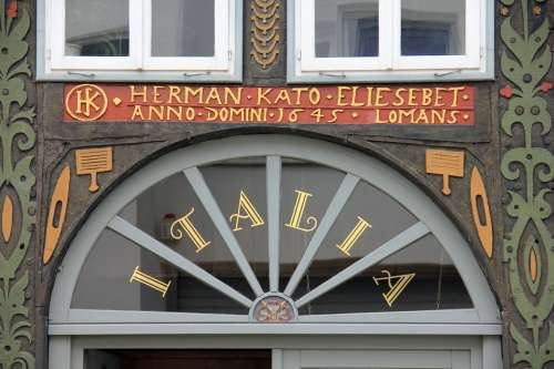 Truss Fachwerkhaus Building House Window Font