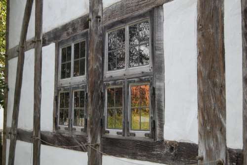 Truss Fachwerkhaus Old House Wood Window