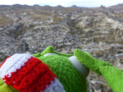 Tufa Rock Formations View Cappadocia Turkey