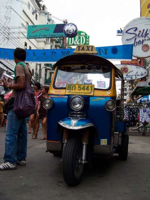 Tuktuk Bangkok Transport Khao San Rd