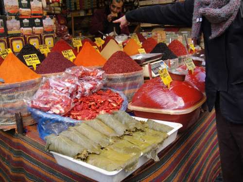 Turkey Istanbul Spices Food Cooking Food Stall