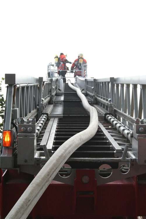Turntable Ladder Fire Firefighting Job Fire Fighting