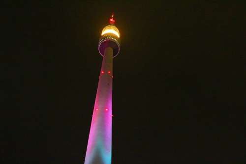 Tv Tower Westphalia Park Winter Lights 2013