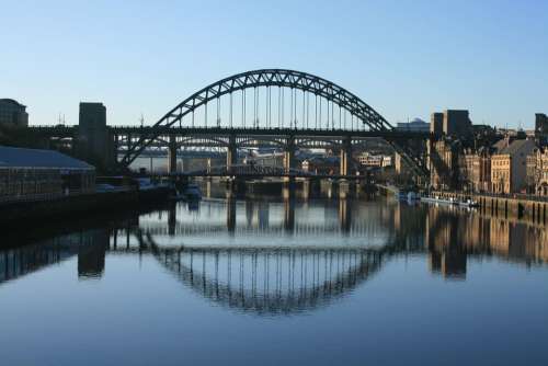 Tyne Bridge Newcastle River Bridges Geordie Toon