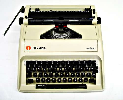 Typewriter Office Write Old Antique Olympic Jon 1
