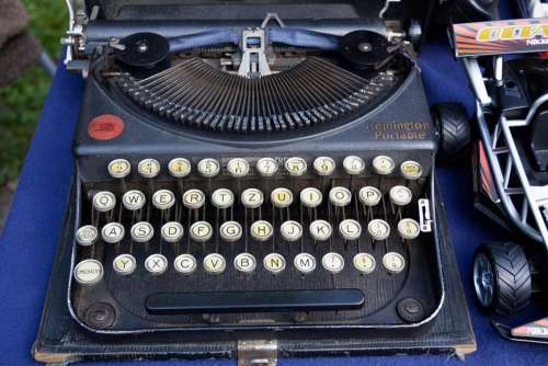 Typewriter Remington Travel Typewriter Alphabet