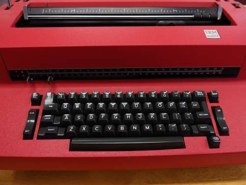 Typewriter Electric Business Retro Keyboard Paper