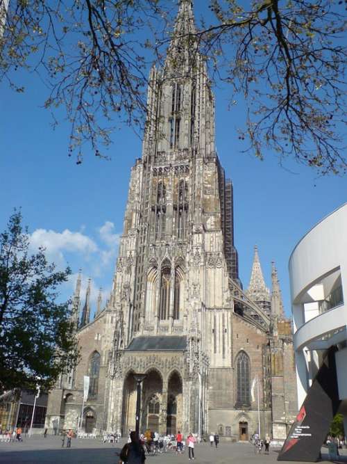 Ulm Cathedral Square Münster Sky Blue