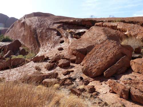 Uluru Ayersrock Australia Outback Landscape