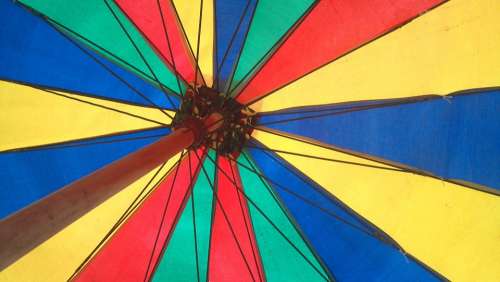 Umbrella Color Colorful Weather Outdoor Parasol