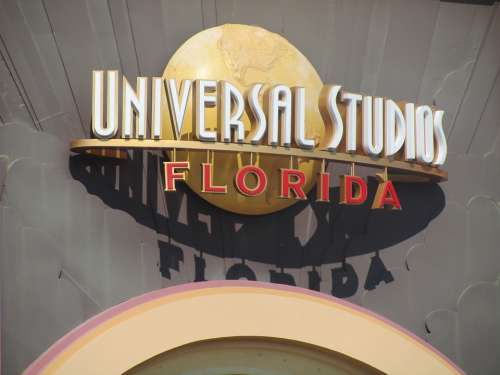 Universal Studios Sign Decoration Logo Florida