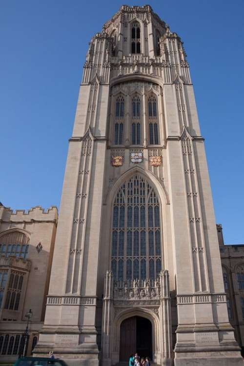 University Tower Bristol Coat Of Arms Historically