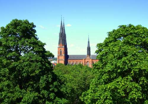 Uppsala Sweden Cathedral Trees Church History