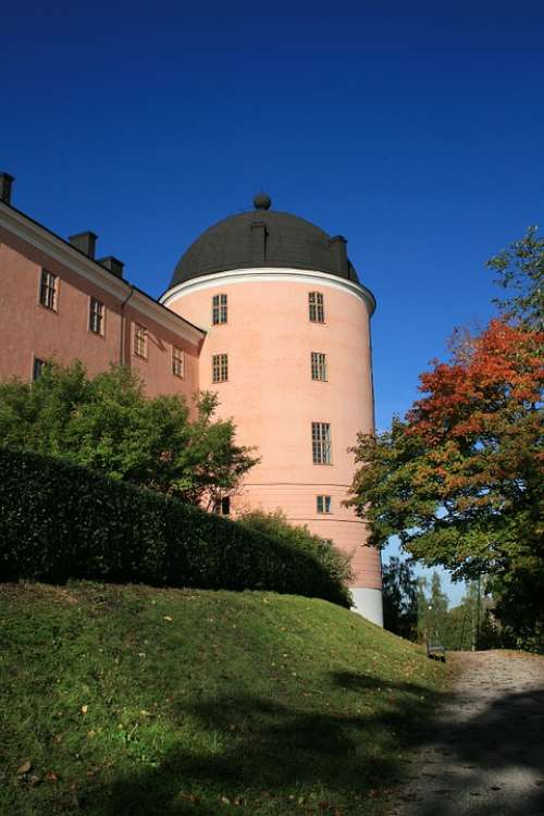 Uppsala Castle Uppsala Castle Pink Himmel Autumn