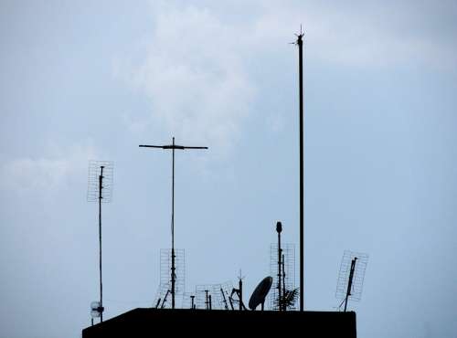 Urban City Construction Antennas Visual Pollution