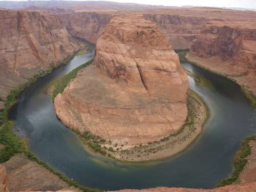 Usa Horseshoe Bend Page Arizona Colorado River