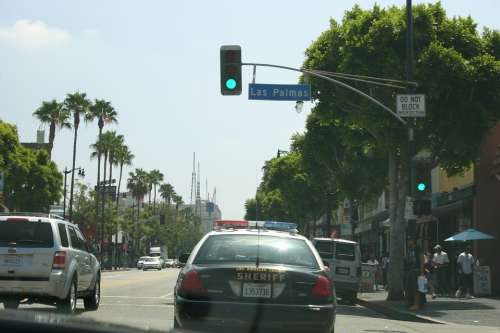 Usa Los Angeles Hollywood California Road