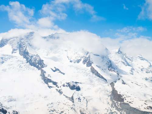 Valais Switzerland Mountains Monte Rosa Snow