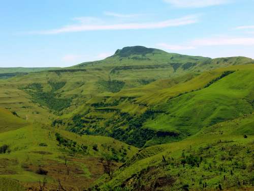 Valley Hills Zululand South Africa Green