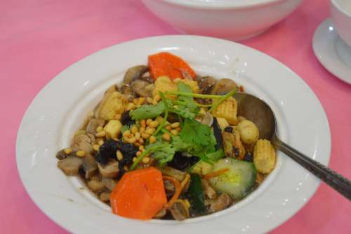 Vegetables Chinese Food Dish Vegan Healthy Carrot