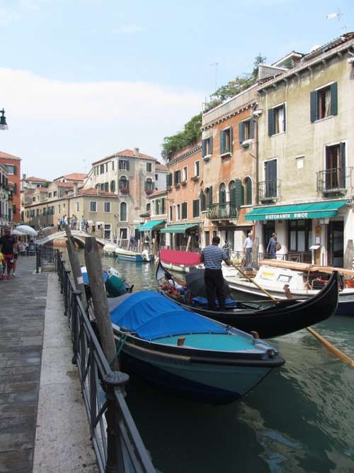 Venice Canale Grande Gondolas Italy Vacations