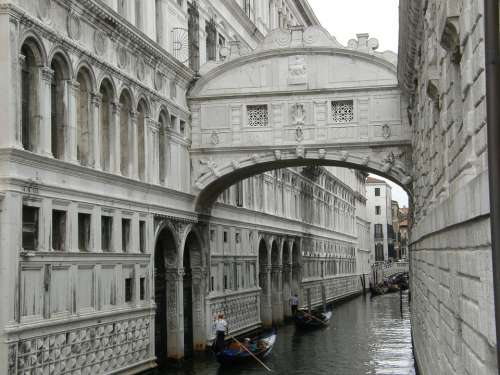 Venice The Bridge Of Sighs Italy