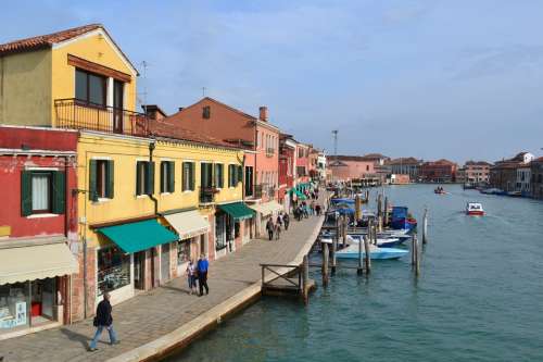 Venice Island Of Murano Italy Murano Boat Boats