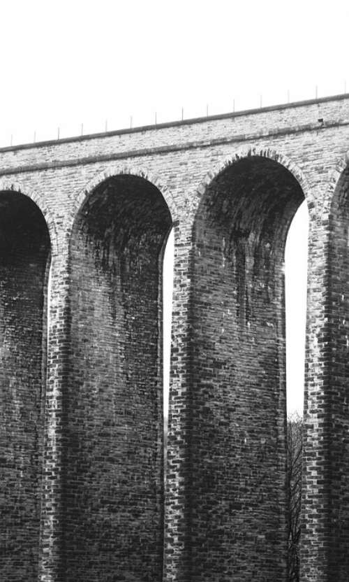 Viaduct Bridge Architecture Arches Stone Railway