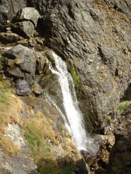 Vidimsko Praskalo Waterfall Mountain Rocks