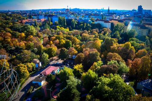 Vienna Prater Autumn City Austria