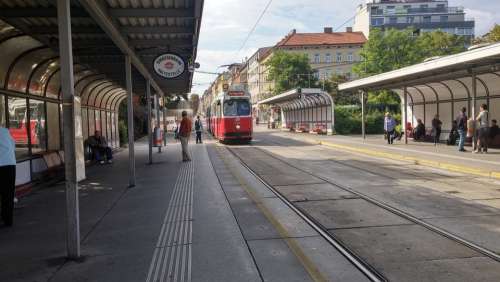 Vienna Reumannplatz Bim Tram Human Öpnv