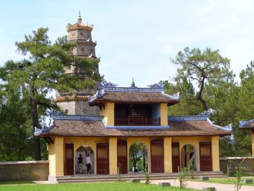 Vietnam Pagoda Building Architecture Goal