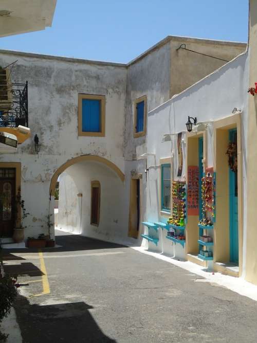 Village Kythira Lane Houses Architecture Greece