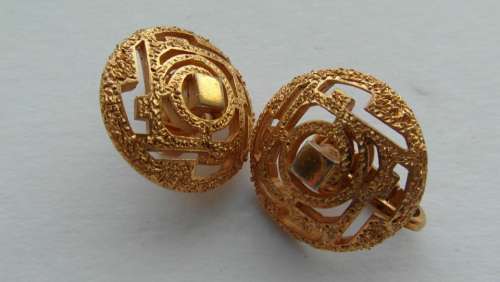 Vintage Gold Earrings Vintage Gold Jewellery