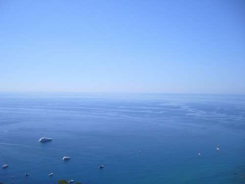 Vista Nature Sea Landscape Blue Italy