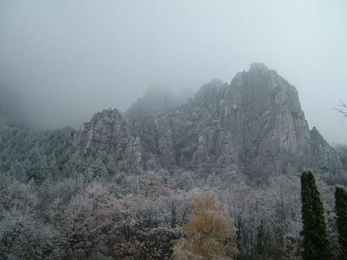 Vratsa Vratzata Gorge Chill Mist Fog Winter