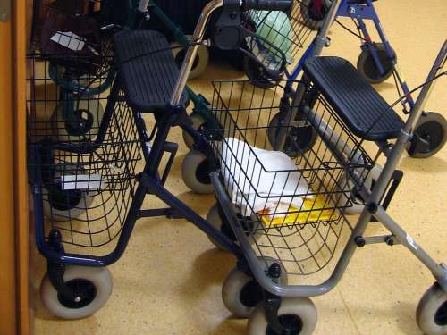 Walker Rollator Retirement Home Security Mobility