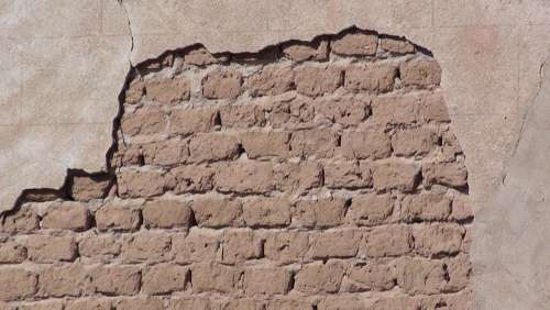 Wall Decay Plaster Damaged Old Bricks Historic