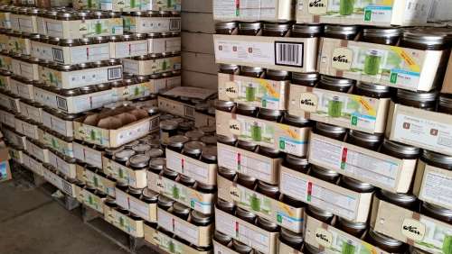 Warehouse Pallet Food Product Box Storage Fruit