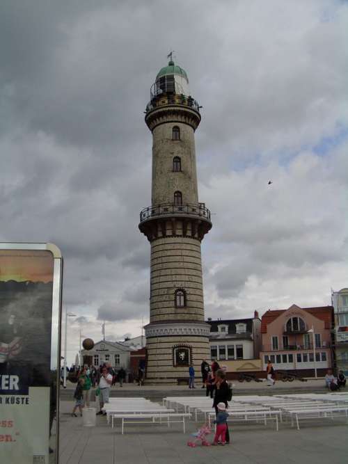 Warnemünde Lighthouse Baltic Sea Tower Building
