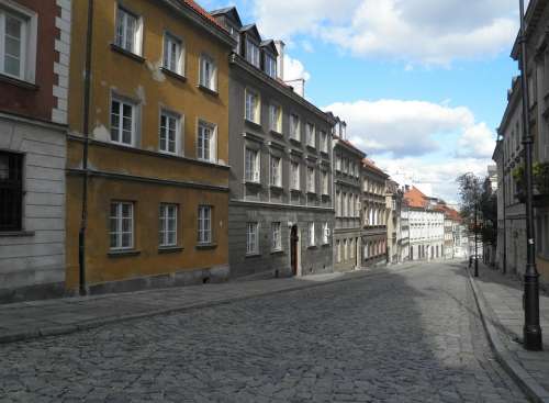 Warsaw Stare Miasto Empty Street