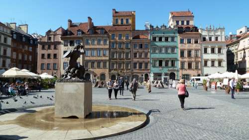 Warsaw Historic Center Marketplace City Russia