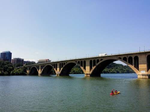 Washington Dc River Bridge Rosslyn Potomac River