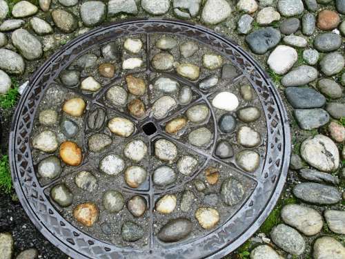Waste Water Cap Iron Stones Patch