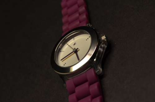 Watch Purple Time Clock