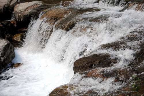 Water River Stream Waterfall Nature Mountain