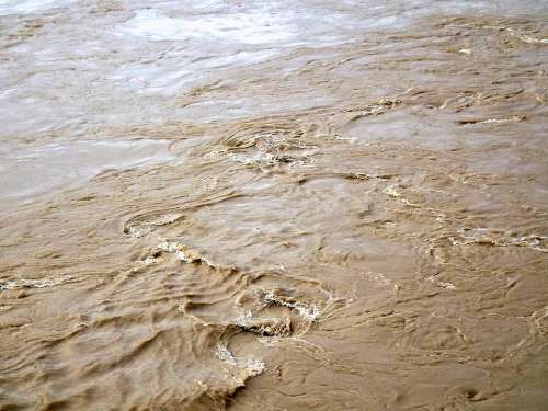 Water Mud Rain River Abstract