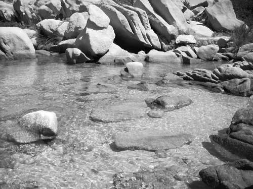 Water Sea Rocks Landscape Nature