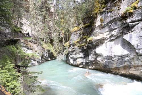 Water Nature River Banff Hike Mountain